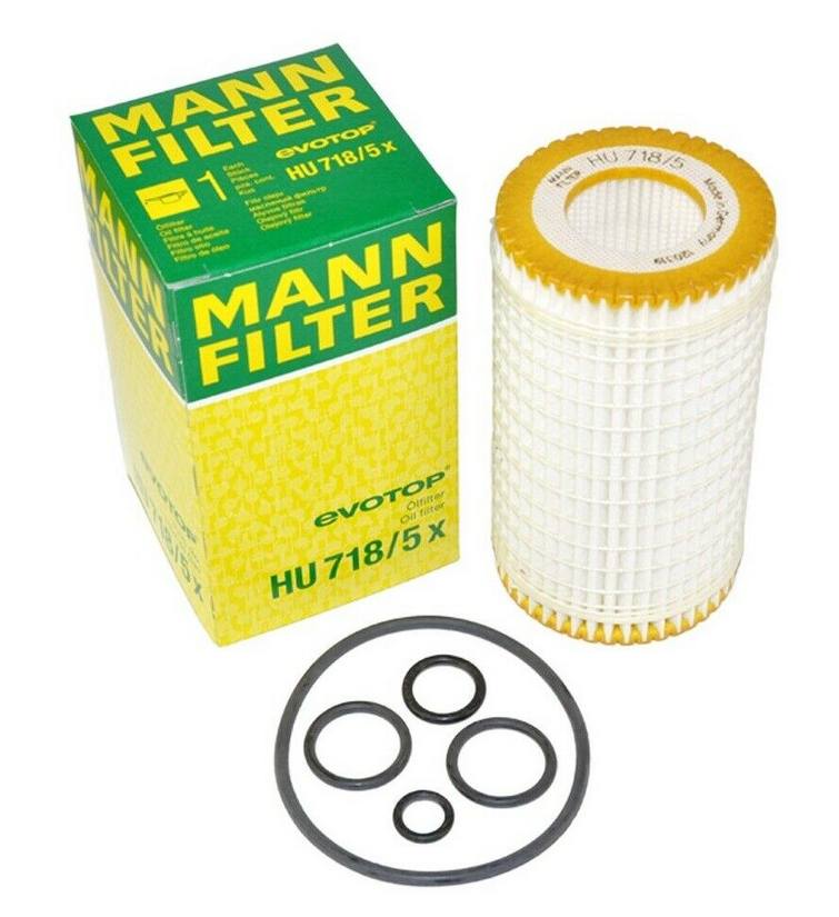 MANN-FILTER マンフィルター オイルフィルター Mercedes Benz CLS 219376 M113 (純正品番:A 000 180 26 09) HU718/5X